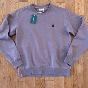 Tentree NWT women’s size small sweatshirt TreeFleece Golden Spruce Crew